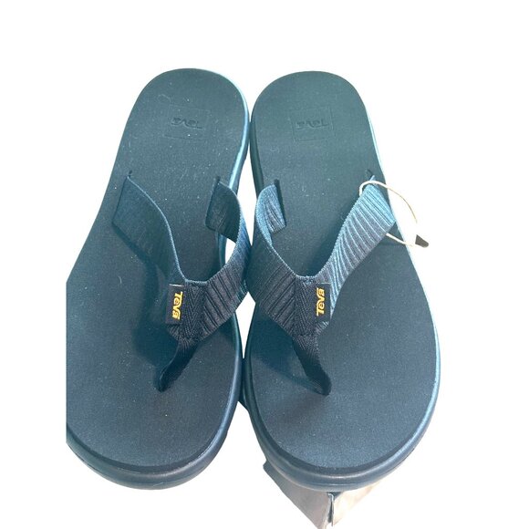 Teva Women's Voya Flip Flops Black Size 11 - Picture 2 of 5